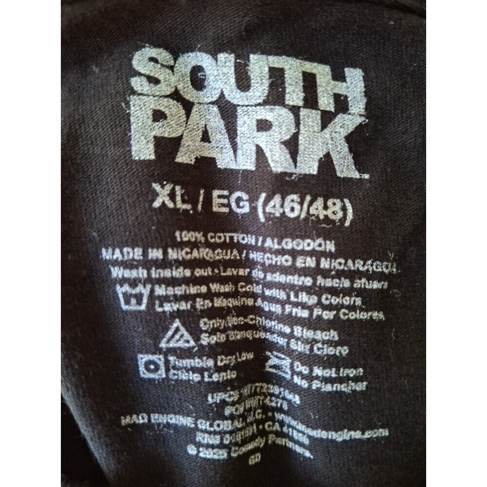 South Park Eric Cartman T-Shirt Men's XL Black Short Sleeve - Picture 3 of 7